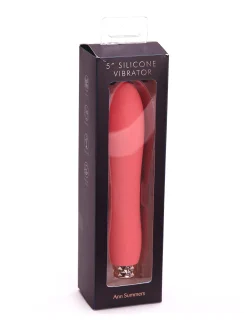 5 Inch Silicone Beginners Vibrator with Removable Bullet