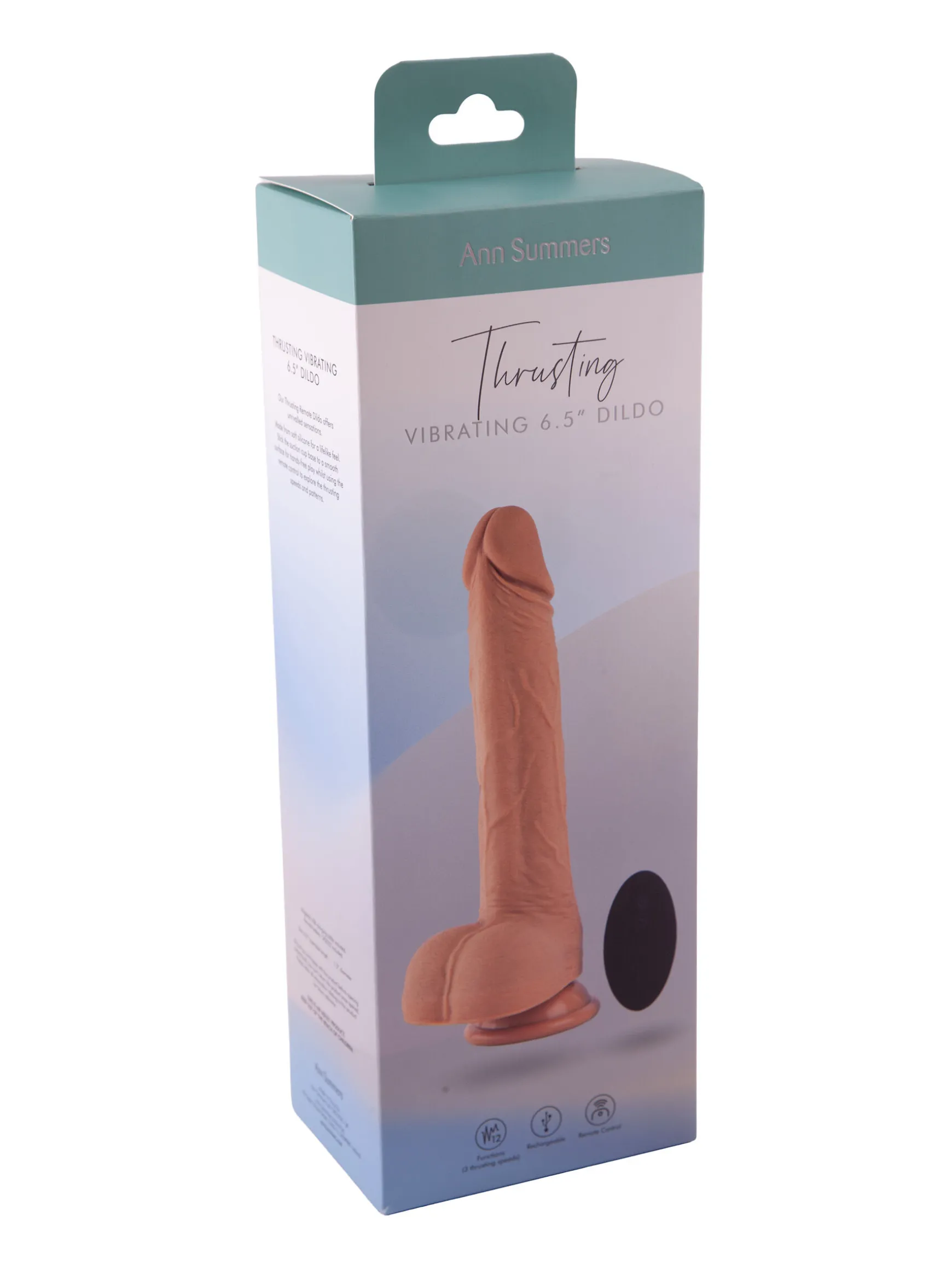 6 Inch Thrusting Remote Control Vibrating Dildo
