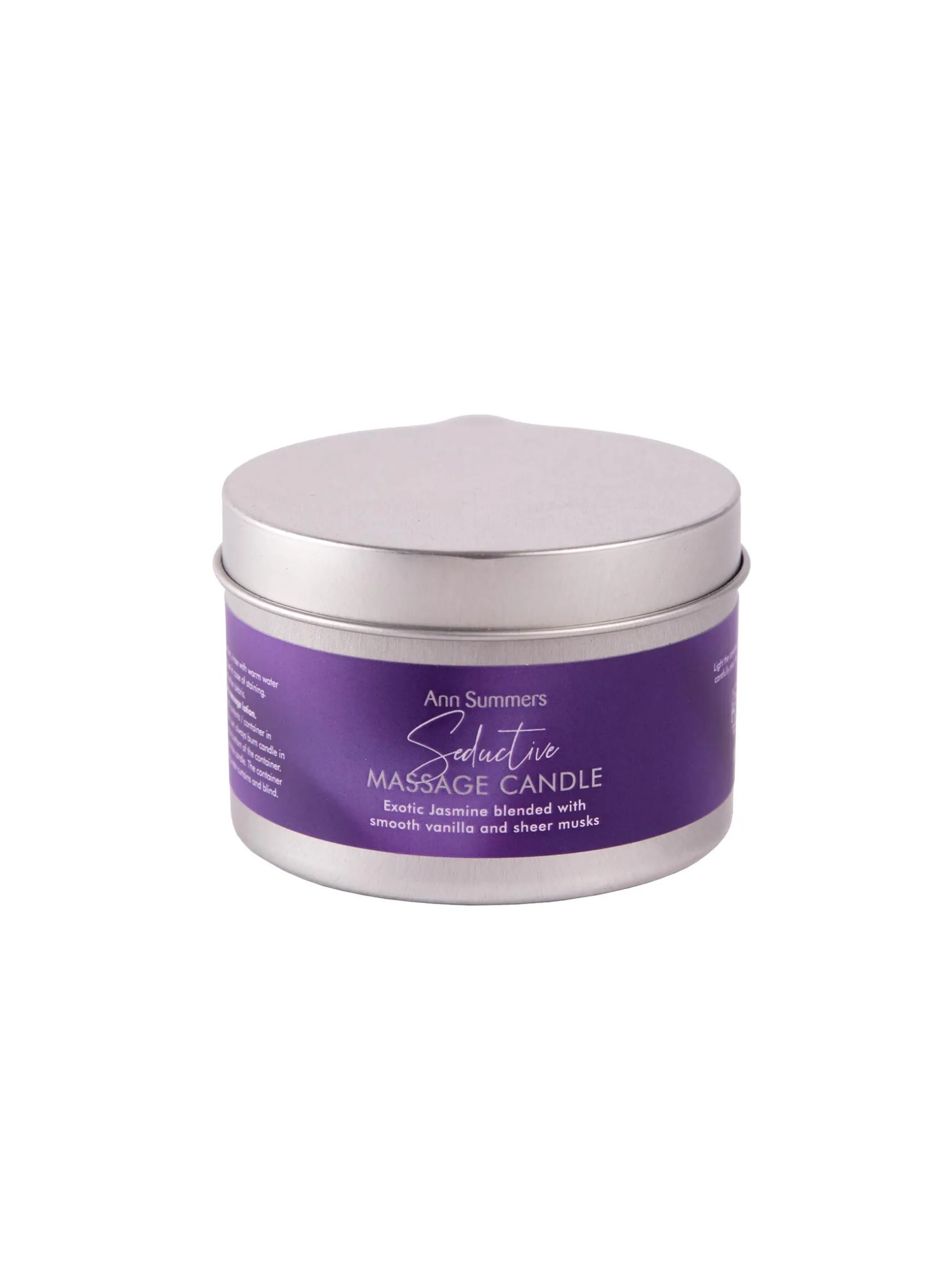Jasmine, Vanilla & Musk Scented Seductive Massage Candle 100g