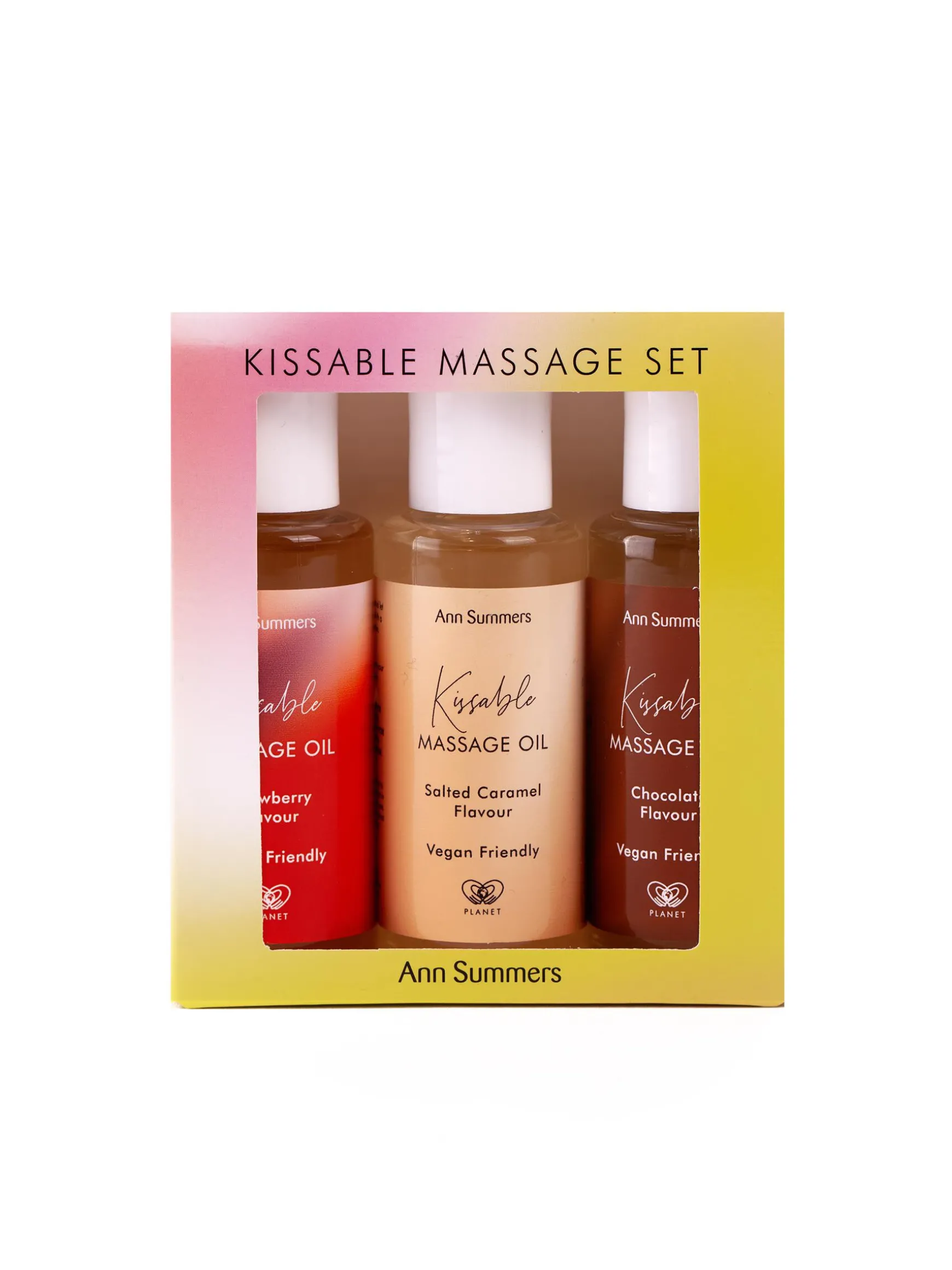 Kissable Flavoured Massage Oil 50ml Set - Pack of 3