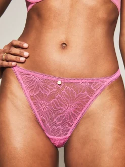 Knickerbox Alice Lace G-String - Bright Pink