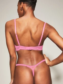 Knickerbox Alice Lace G-String - Bright Pink