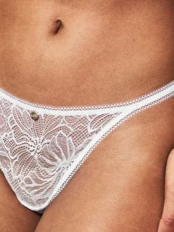 Knickerbox Alice Lace G-String - White