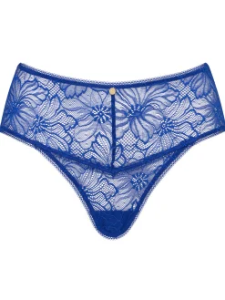 Knickerbox Alice Lace High Waisted Brazilian Knickers - Dark Green