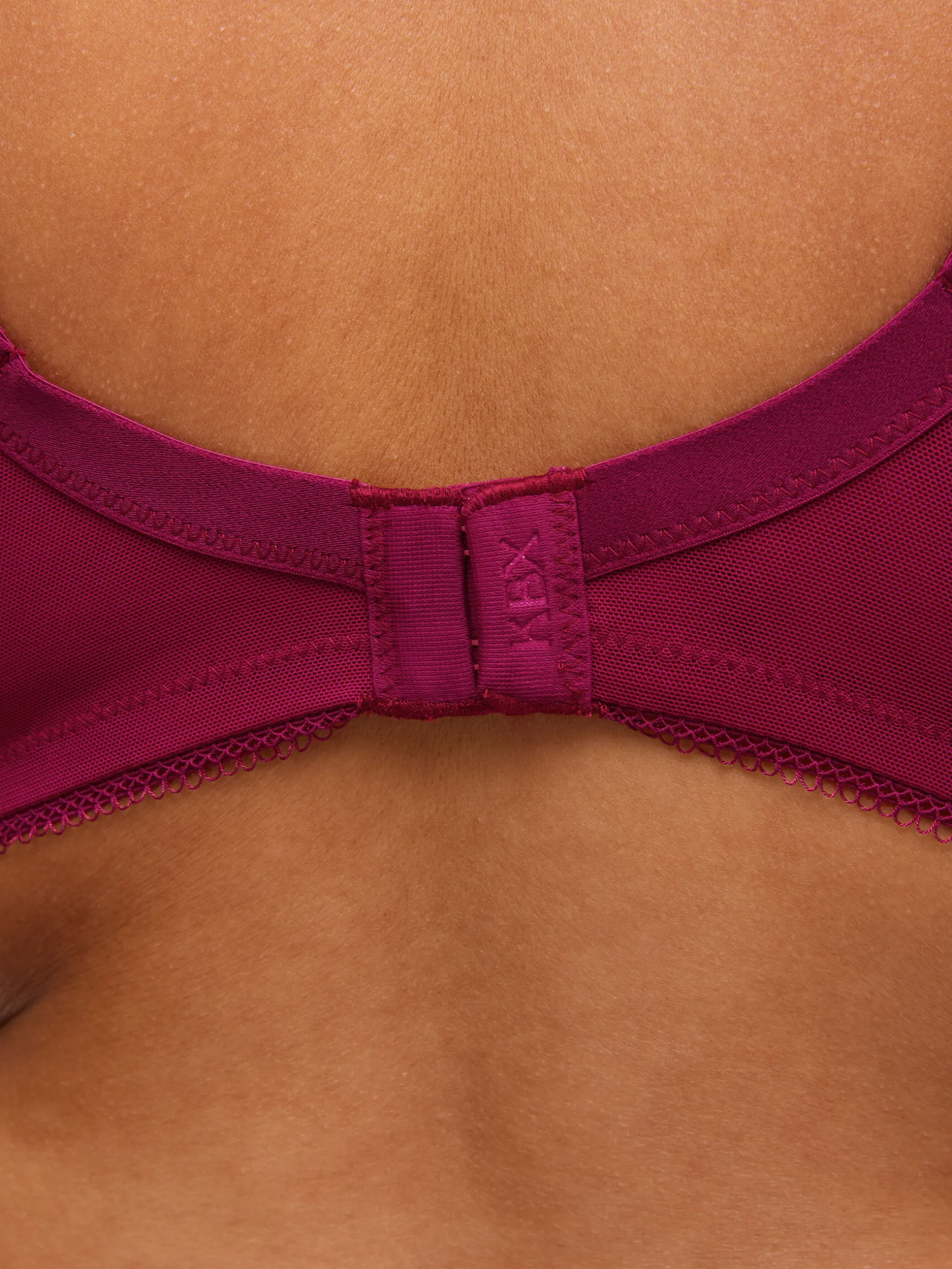 Knickerbox Alice Lace Non Padded Plunge Bra - Dark Red