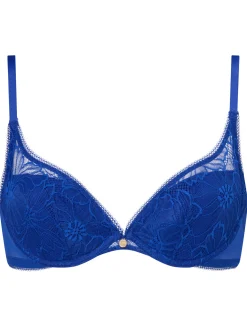 Knickerbox Alice Lace Padded Plunge Bra - Dark Green