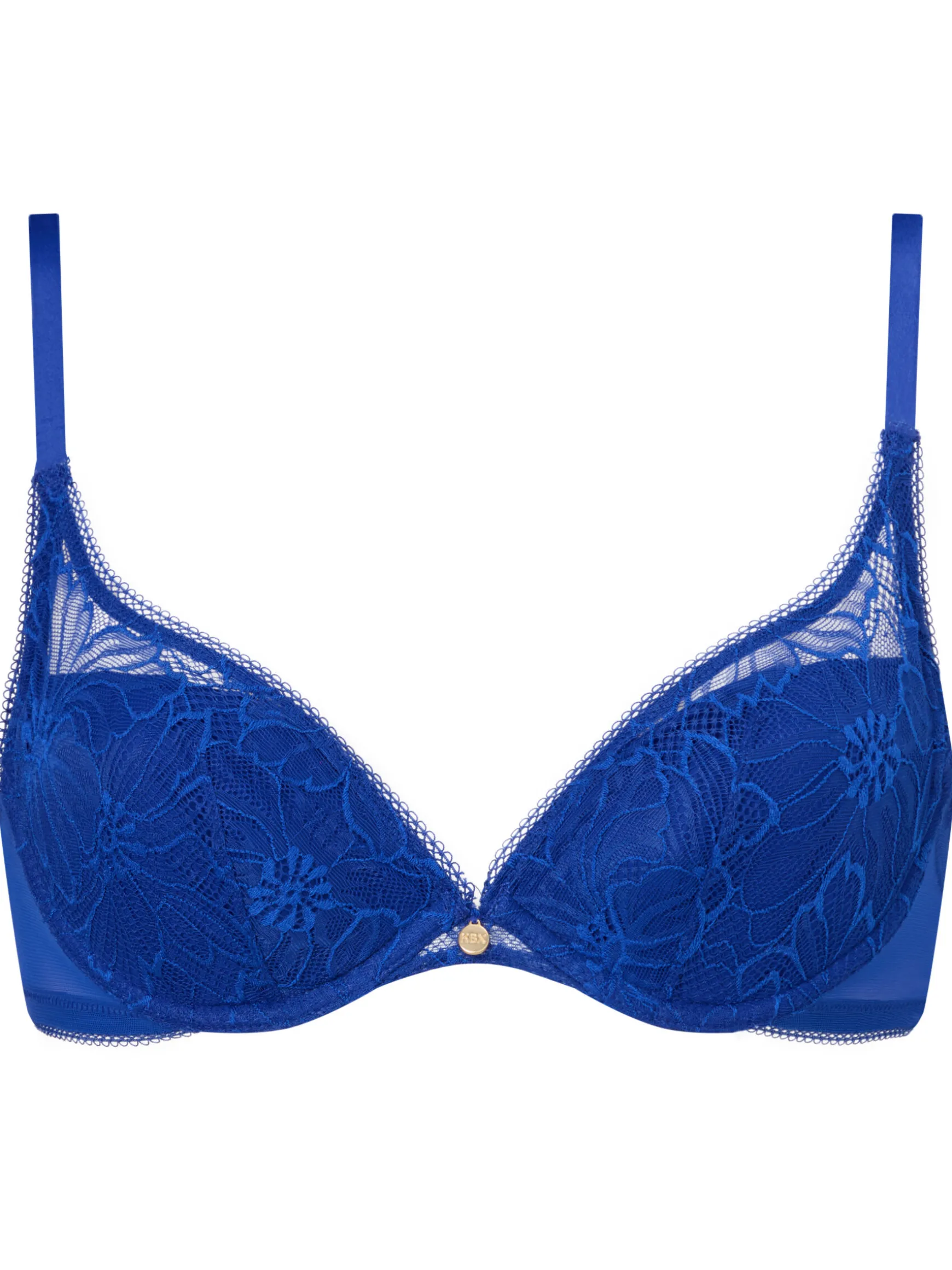 Knickerbox Alice Lace Padded Plunge Bra - Dark Green