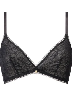 Knickerbox Alice Lace Triangle Bralette - Black