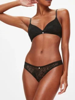 Knickerbox Alice Lace Triangle Bralette - Black