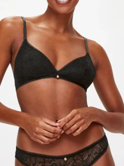 Knickerbox Alice Lace Triangle Bralette - Black