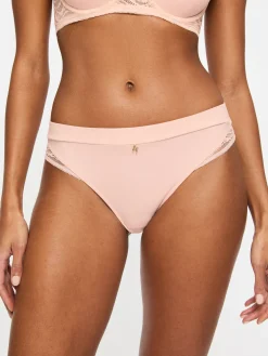 Knickerbox Charlotte Lace Brazilian Knickers - Pale Pink