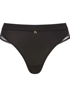 Knickerbox Charlotte Lace Brazilian Knickers - Black