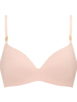 Knickerbox Charlotte Lace Non Wired Padded Plunge Bra - Pale Pink