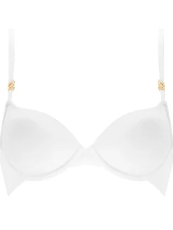 Knickerbox Charlotte Lace Padded Plunge Bra - White