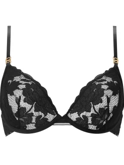Knickerbox Dolly Lace Non Padded Plunge Bra - Black