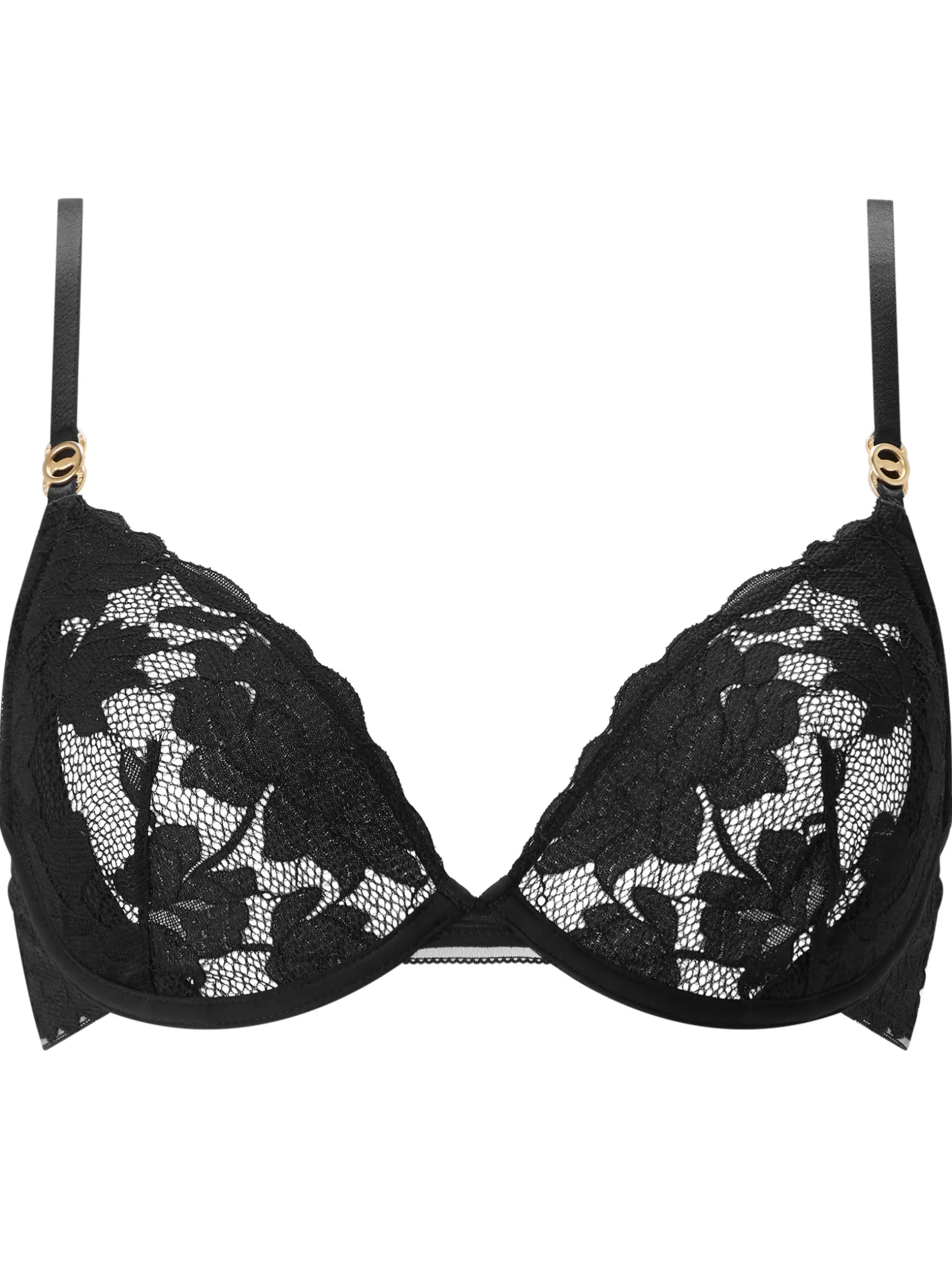 Knickerbox Dolly Lace Non Padded Plunge Bra - Black