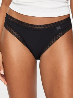 Knickerbox Geometric Lace Brazilian Knickers - Pack of 3 - Black