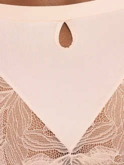 Knickerbox Harper High Waisted Brazilian Knickers - Pale Pink