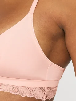 Knickerbox Harper Lace Triangle Bralette - Pale Pink