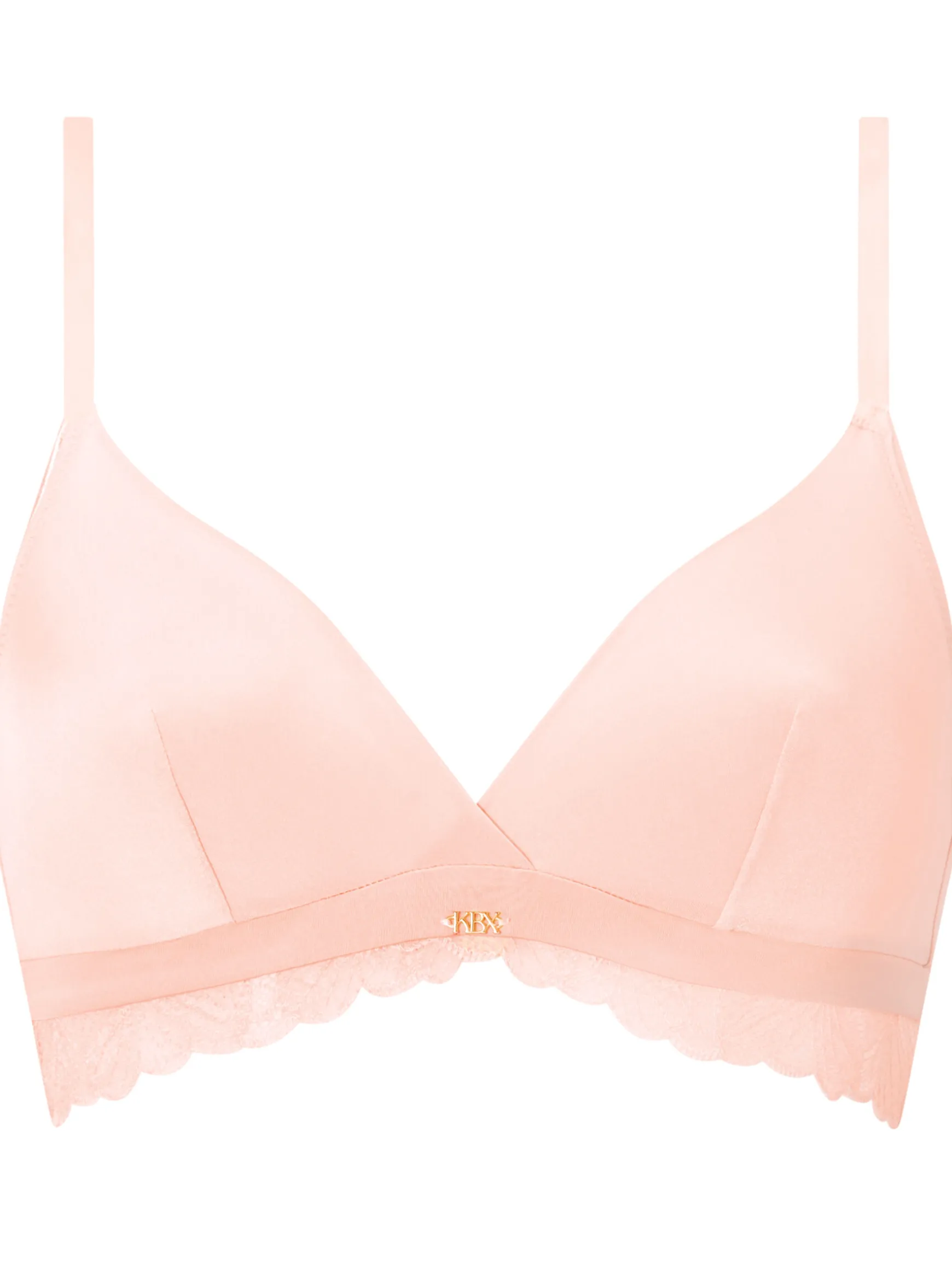Knickerbox Harper Lace Triangle Bralette - Pale Pink