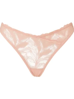 Knickerbox Harper Lace Wrap Thong - Pale Pink