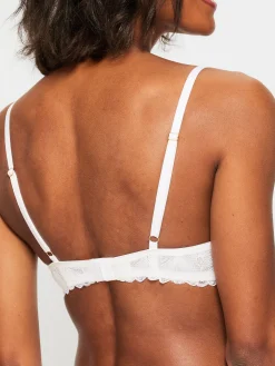 Knickerbox Harper Smooth Padded Plunge Bra - White