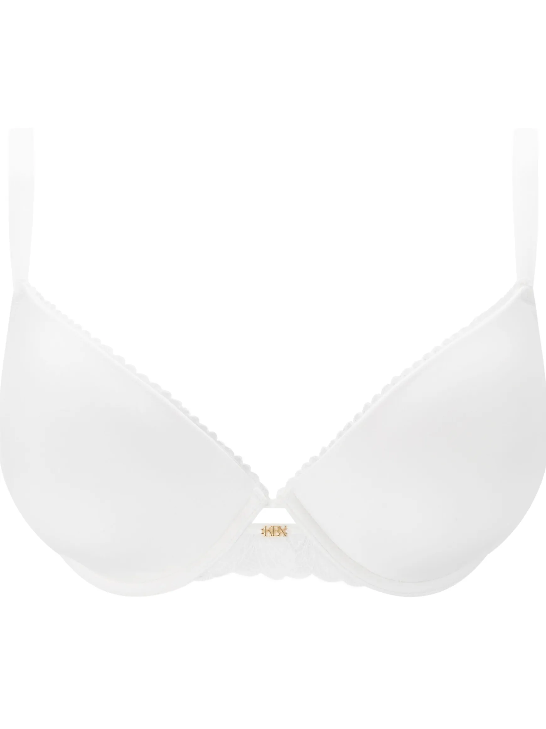 Knickerbox Harper Smooth Padded Plunge Bra - White