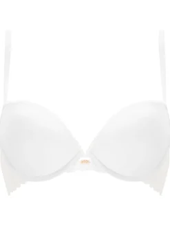 Knickerbox Harper Smooth Padded Plunge Bra - White