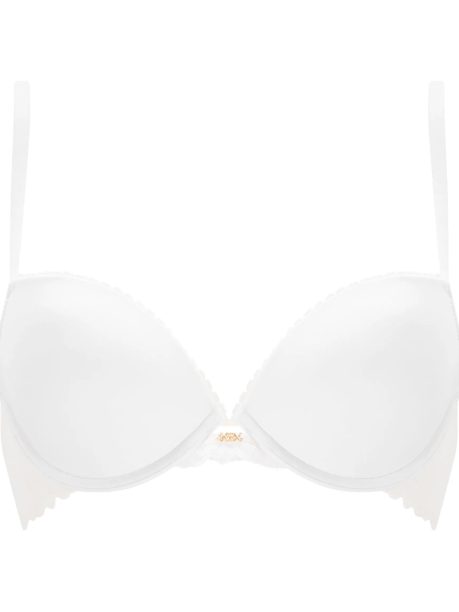 Knickerbox Harper Smooth Padded Plunge Bra - White