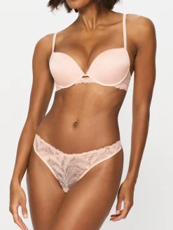 Knickerbox Harper Smooth Padded Plunge Bra - Pale Pink