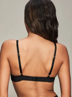 Knickerbox Isabella Embroidered Non Padded Plunge Bra - Black