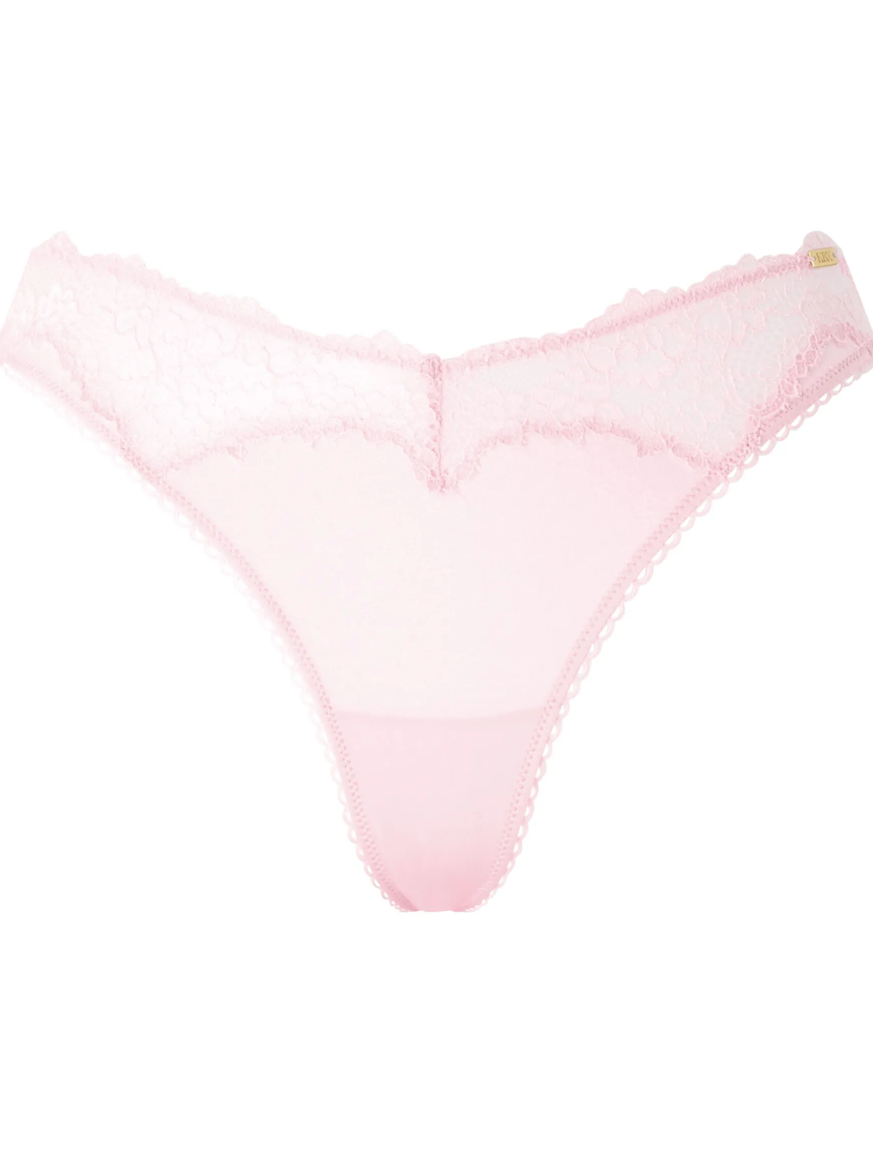 Knickerbox Josie Lace Thong - Pale Pink