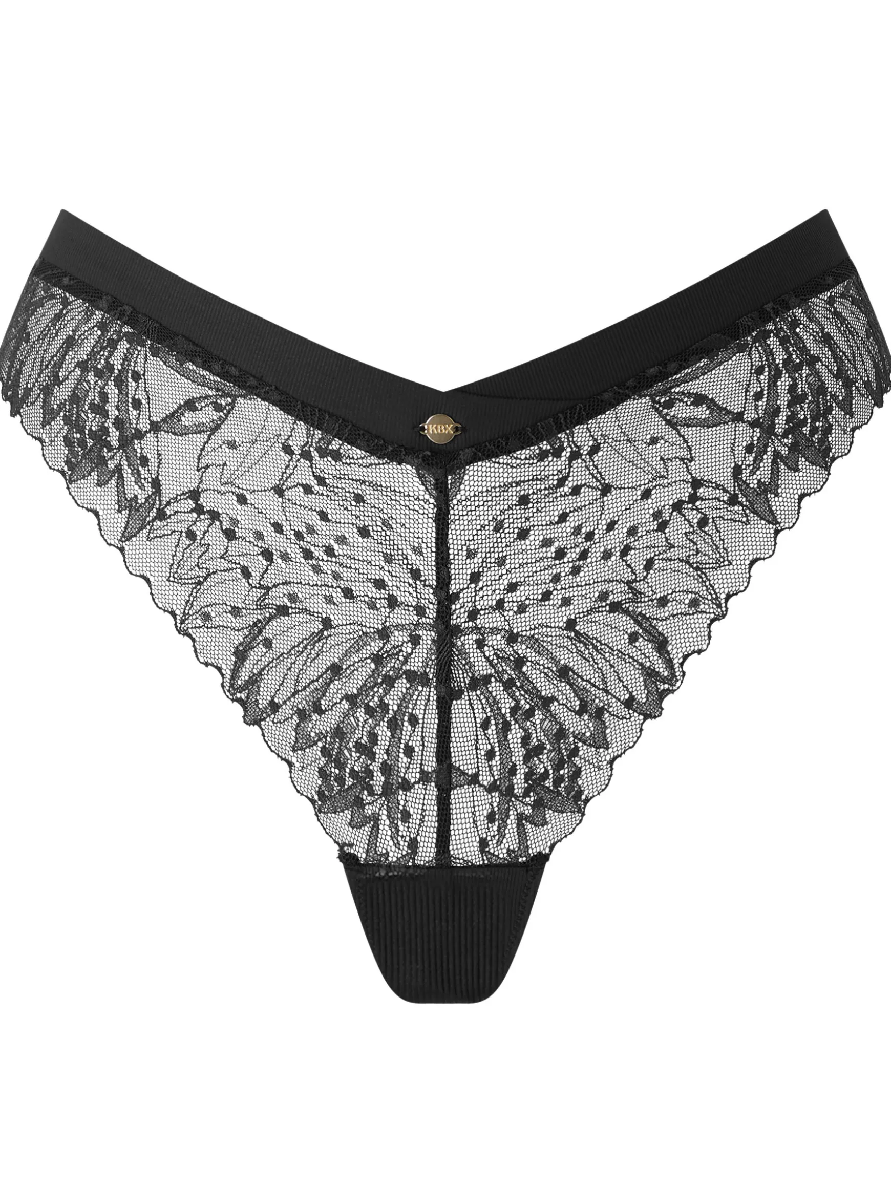 Knickerbox Louisa Lace Thong - Black