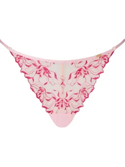 Knickerbox Marilyn Embroidered Thong - Light Pink