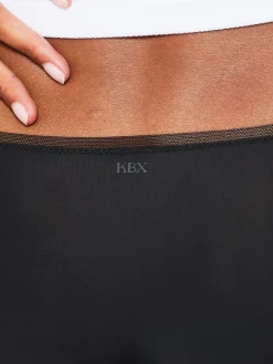 Knickerbox Microfibre Lace Brazilian Knickers - Pack of 3 - Black