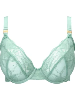 Knickerbox Nova Lace Non Padded Plunge Bra - Mint