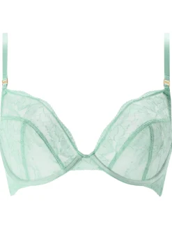 Knickerbox Nova Lace Non Padded Plunge Bra - Mint