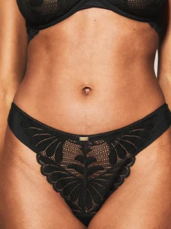 Knickerbox Olivia Lace Thong - Black
