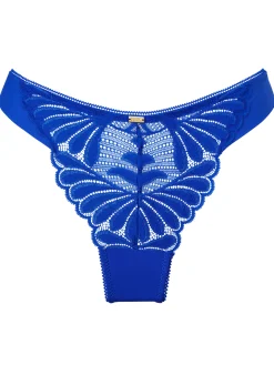 Knickerbox Olivia Lace Thong - Cobalt