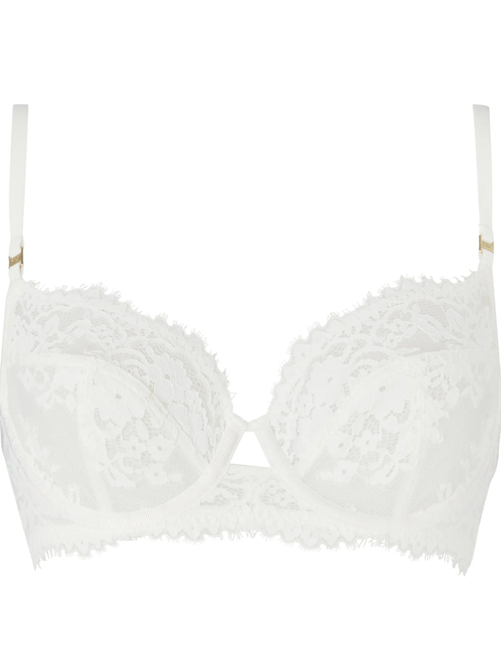 Knickerbox Renee Lace Non Padded Balcony Bra - Ivory
