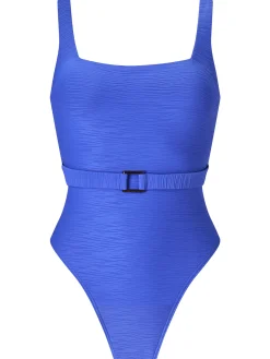 Knickerbox Swim Crinkle Swimsuit - Blue