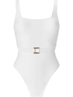 Knickerbox Swim Crinkle Swimsuit - White