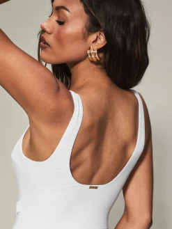 Knickerbox Swim Crinkle Swimsuit - White