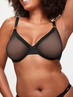 Knickerbox Zadie Fuller Bust Non Padded Plunge Bra - Black