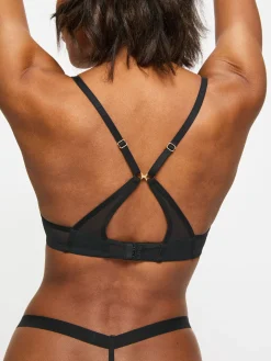 Knickerbox Zadie Fuller Bust Non Padded Plunge Bra - Black