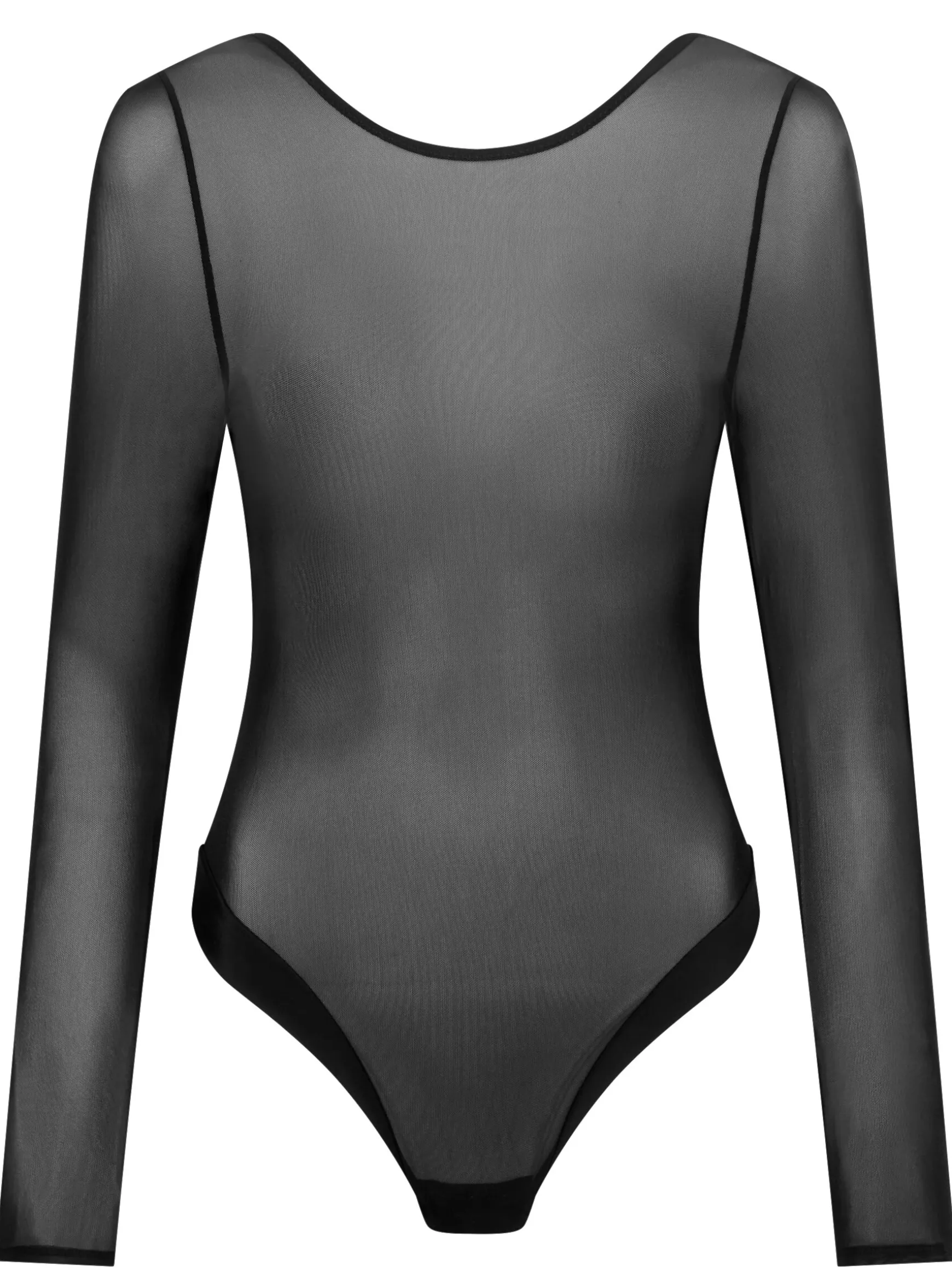 Knickerbox Zadie Long Sleeve Lingerie Body - Black