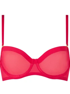 Knickerbox Zadie Non Padded Balcony Bra - Red