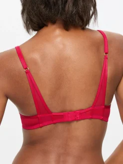 Knickerbox Zadie Non Padded Balcony Bra - Red