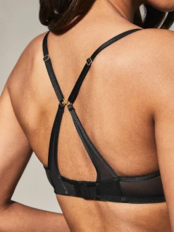Knickerbox Zadie Non Padded Balcony Bra - Black