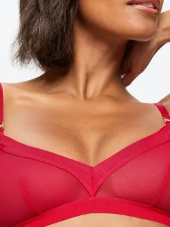 Knickerbox Zadie Non Padded Bralette - Red